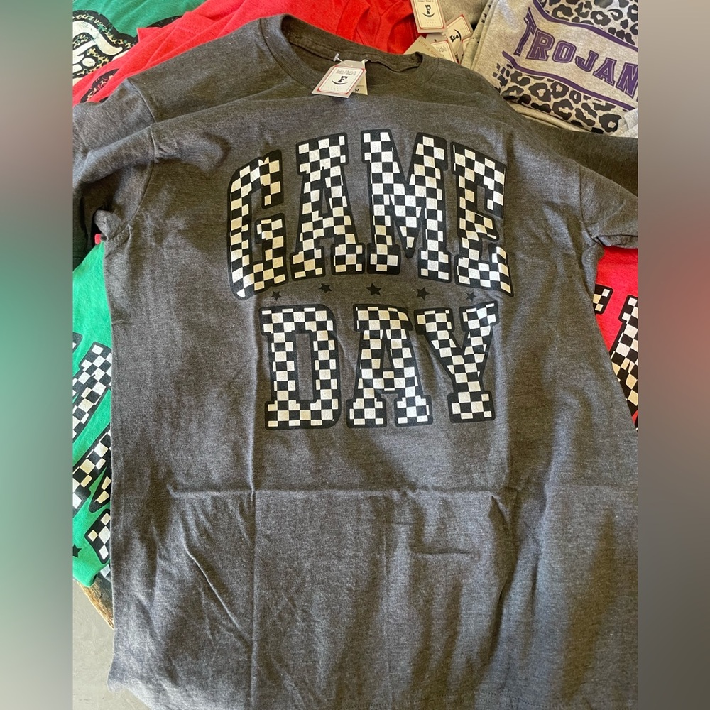 Grey Game Day tee
